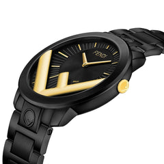 FENDI TIMEPIECES Run Away Analog Black Round Dial Men's Watch- F713111000