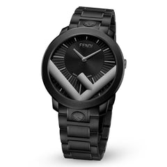 FENDI TIMEPIECES Run Away Analog Black Round Dial Men's Watch- F713611000