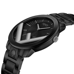 FENDI TIMEPIECES Run Away Analog Black Round Dial Men's Watch- F713611000
