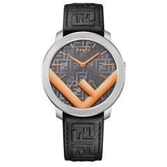 FENDI TIMEPIECES Run Away Analog Grey Round Dial Men's Watch- F716216011