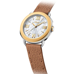 FENDI TIMEPIECES Selleria Analog MOP Round Dial Women's Watch- F8021345H0