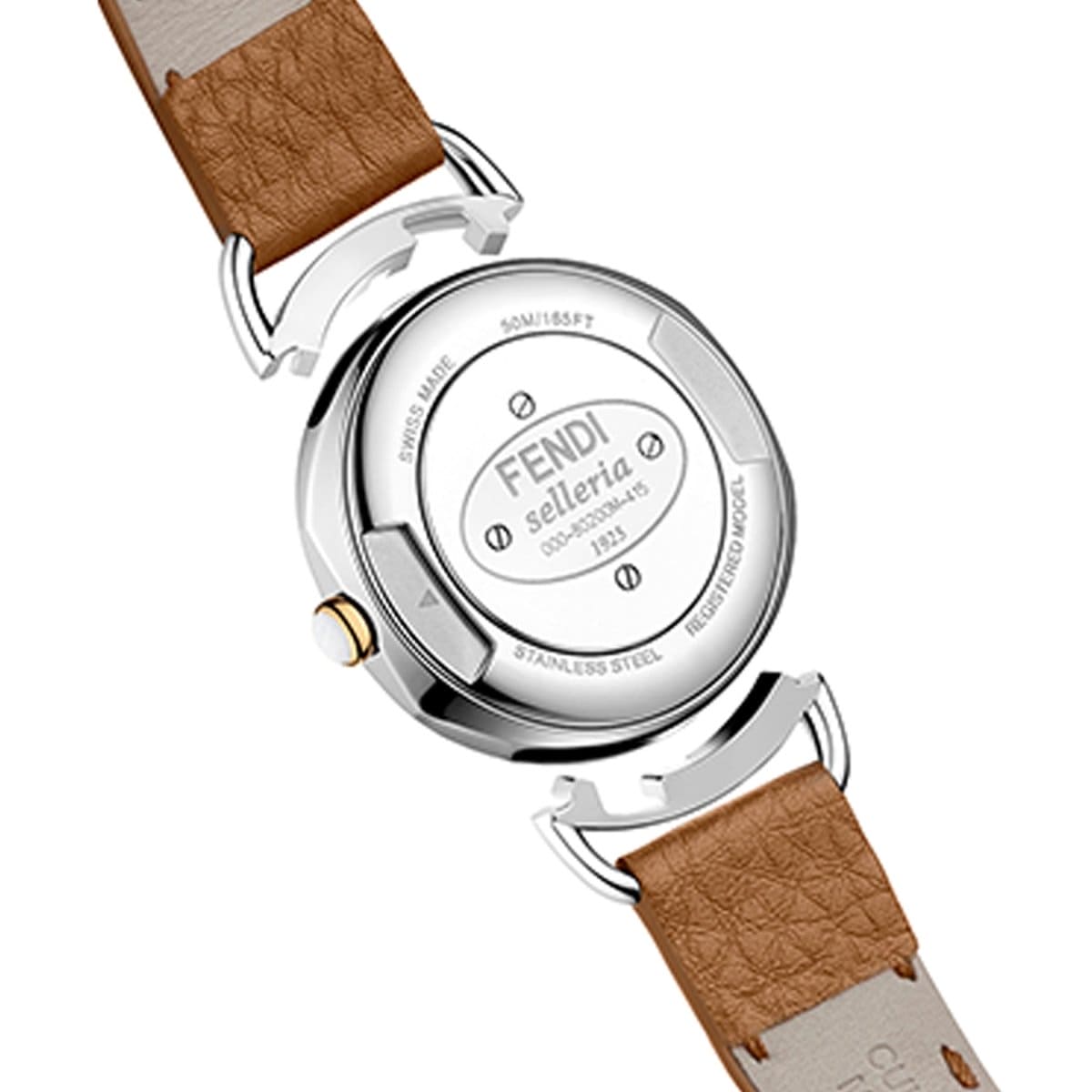 FENDI TIMEPIECES Selleria Analog MOP Round Dial Women's Watch- F8021345H0