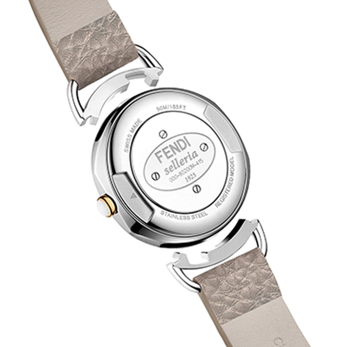 FENDI TIMEPIECES Selleria Analog MOP Round Dial Women's Watch- F8021345H0D1