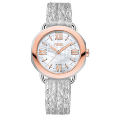 FENDI TIMEPIECES Selleria Analog MOP Round Dial Women's Watch- F8022345H0