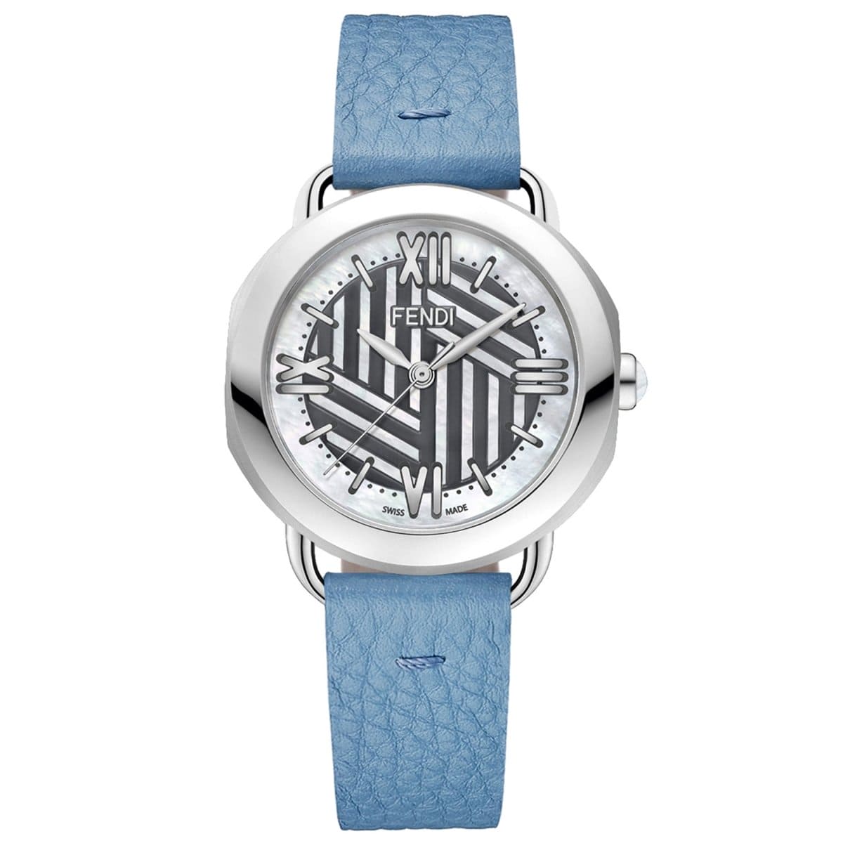 FENDI TIMEPIECES Selleria Analog MOP Round Dial Women's Watch- F8110365H0