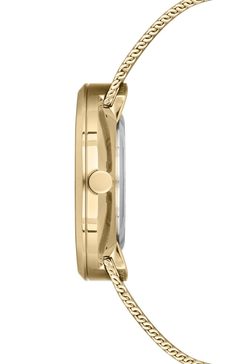 Ferro Analoge White Round Dial Women's Watch -  F81753C-863-B2