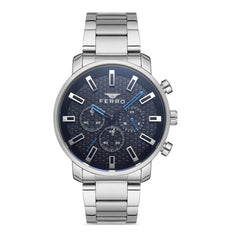 Ferro Chronograph Black Round Dial Men's Watch -  FM11914A-A2