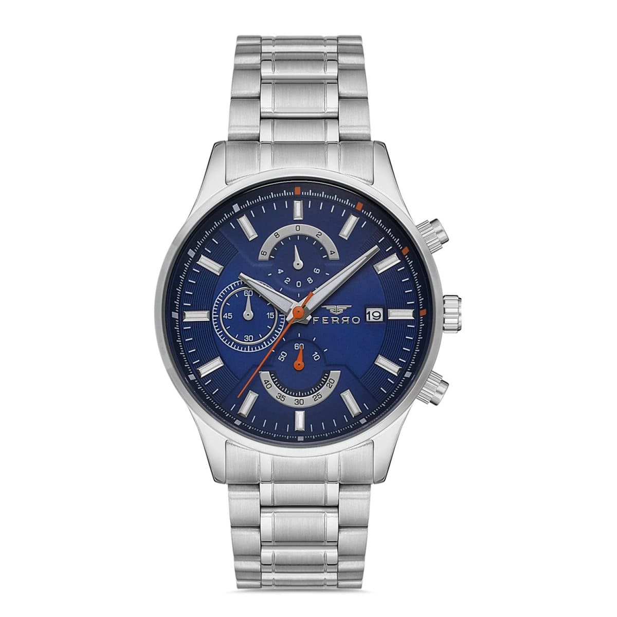 Ferro Multifunction Black Round Dial Men's Watch - FM11915A-A3