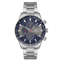 Ferro Chronograph Black Round Dial Men's Watch -  FM11919A-A3