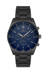 Ferro Chronograph Blue Round Dial Men's Watch - FM11920A-V3