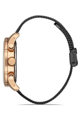 Ferro Chronograph Black Round Dial Men's Watch - FM1856C-R