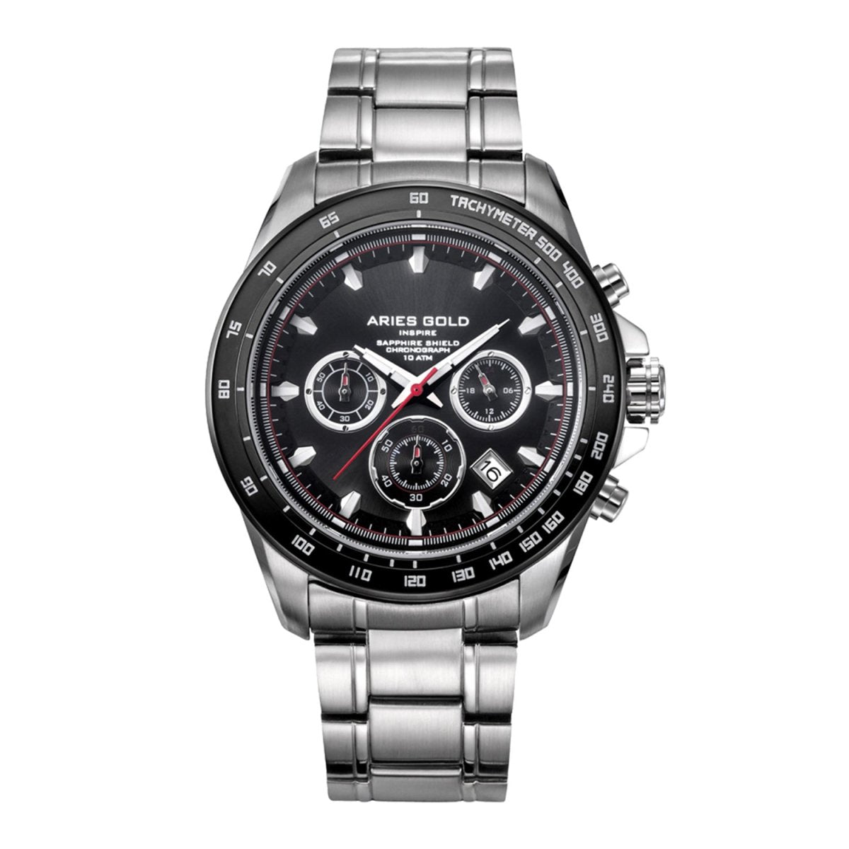 ARIES GOLD Drifter Chronograph Watch with Sapphire Glass For Men- G 7001 SBK-BK
