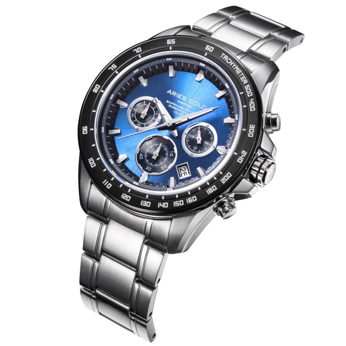 ARIES GOLD Drifter Chronograph Watch with Sapphire Glass For Men- G 7001 SBK-BU