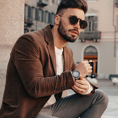 ARIES GOLD Atlantic Chronograph SuperLuminova Watch with Sapphire Glass For Men- G 7002 SBK-BK