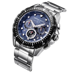 ARIES GOLD Atlantic Chronograph SuperLuminova Watch with Sapphire Glass For Men- G 7002 SBK-BU