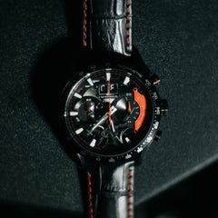ARIES GOLD Jolter Chronograph Skeleton Watch with Sapphire Glass For Men- G 7008 BK-R