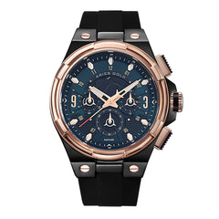 ARIES GOLD Lightning Chronograph Skeleton Watch with Sapphire Glass For Men- G 7016 BKRG-BKGN