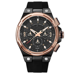 ARIES GOLD Lightning Chronograph Skeleton Watch with Sapphire Glass For Men- G 7016 BKRG-BKRG