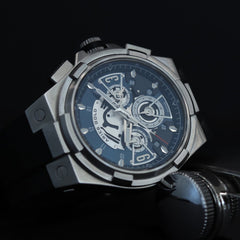 ARIES GOLD Lightning Chronograph Skeleton Watch with Sapphire Glass For Men- G 7016 S-BU