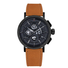 ARIES GOLD Hawk Chronograph Watch with Skeleton Sapphire Glass Dial For Men's- G 7018 BK-BK