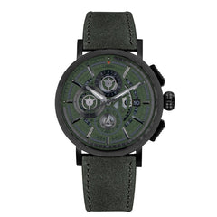 ARIES GOLD Hawk Chronograph Skeleton Watch with Sapphire Glass For Men- G 7018 BK-GN
