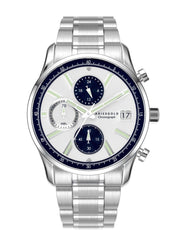 Aries Gold Champion 7020 Chronograph Limited Edition White Round Dial Men's Watch - G 7020 S-SBU