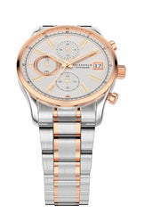 Aries Gold Champion 7020 Chronograph Limited Edition Silver Round Dial Men's Watch - G 7020 SRG-SRG