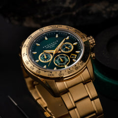 ARIES GOLD Monza Chronograph Watch with Sapphire Glass For Men- G 7024 G-GNG