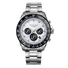ARIES GOLD Monza Chronograph Watch with Sapphire Glass For Men- G 7024 SBK-SBK
