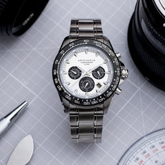 ARIES GOLD Monza Chronograph Watch with Sapphire Glass For Men- G 7024 SBK-SBK