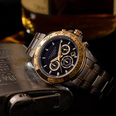ARIES GOLD Monza Chronograph Watch with Sapphire Glass For Men- G 7024 SG-BKG