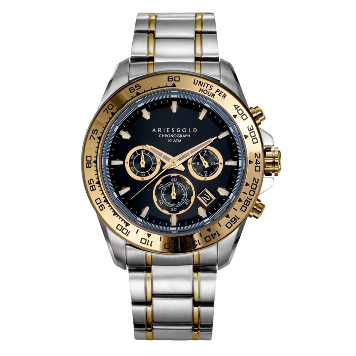 ARIES GOLD Monza Chronograph Watch with Sapphire Glass For Men- G 7024 SG-BKG