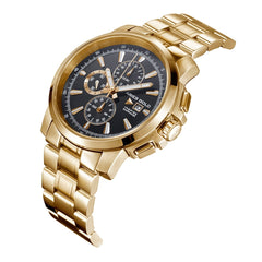 ARIES GOLD Contender Chronograph Watch with Sapphire Glass For Men- G 7301 G-BK