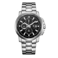 ARIES GOLD Contender Chronograph Watch with Sapphire Glass For Men's- G 7301 S-BLACK