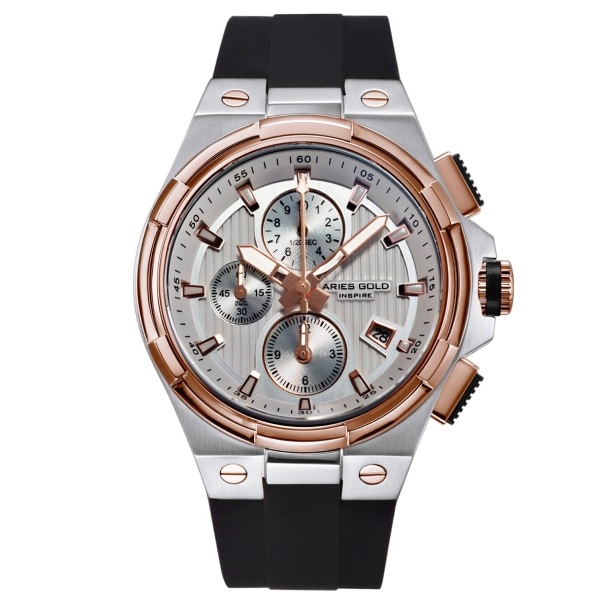 ARIES GOLD King Chronograph Watch with Sapphire Glass For Men- G 7311 2TR-SRG