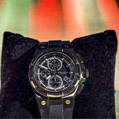 ARIES GOLD King Chronograph Watch with Sapphire Glass For Men- G 7311 BKRG-BKRG