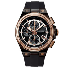 ARIES GOLD King Chronograph Watch with Sapphire Glass For Men- G 7311 BKRG-BKRG