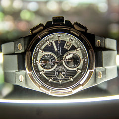 ARIES GOLD King Chronograph Watch with Sapphire Glass For Men- G 7311 BKRG-BKRG