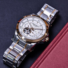 ARIES GOLD Forza 21 Jewels Automatic Multifunation Watch with Sapphire Glass For Men's- G 9001 2TG-W