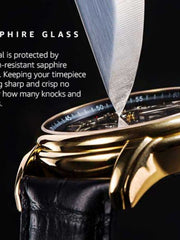 Aries Gold Forza Open Heart Automatic 21 Jewels Limited Edition Green Round Dial Men's Watch - G 9001 2TRG-GNRG