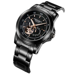 ARIES GOLD Forza Automatic Watch with 21 Jeweles & Sapphire Glass For Men- G 9001 BK-BK