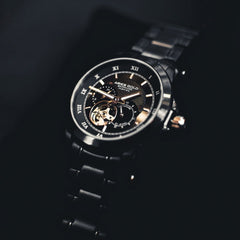 ARIES GOLD Forza Automatic Watch with 21 Jeweles & Sapphire Glass For Men- G 9001 BK-BK