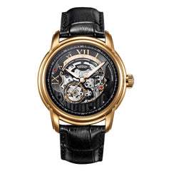 ARIES GOLD El Toro Automatic Skeleton Watch with 21 Jeweles & Sapphire Glass For Men- G 9005 G-BK