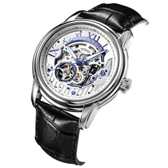 ARIES GOLD El Toro Automatic Skeleton Watch with 21 Jeweles & Sapphire Glass For Men- G 9005A S-S