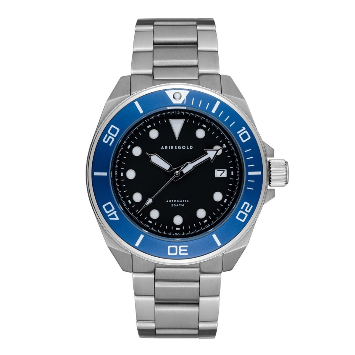 ARIES GOLD Dreadnought Automatic Watch with Sapphire Glass For Men's- G 9029 SBU-BK