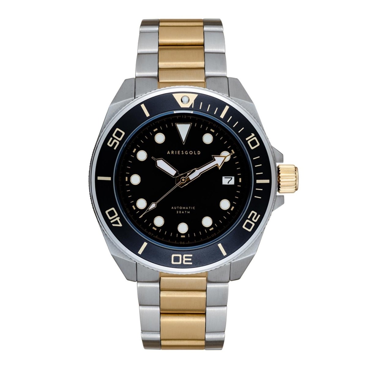 ARIES GOLD Dreadnought Automatic Watch with Sapphire Glass For Men's- G 9029 SG-BKG