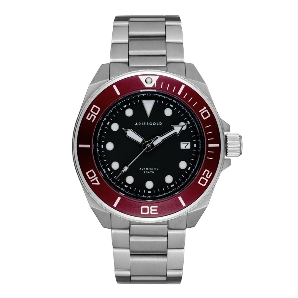 ARIES GOLD Dreadnought Automatic Watch with Sapphire Glass For Men's- G 9029 SMA-BK