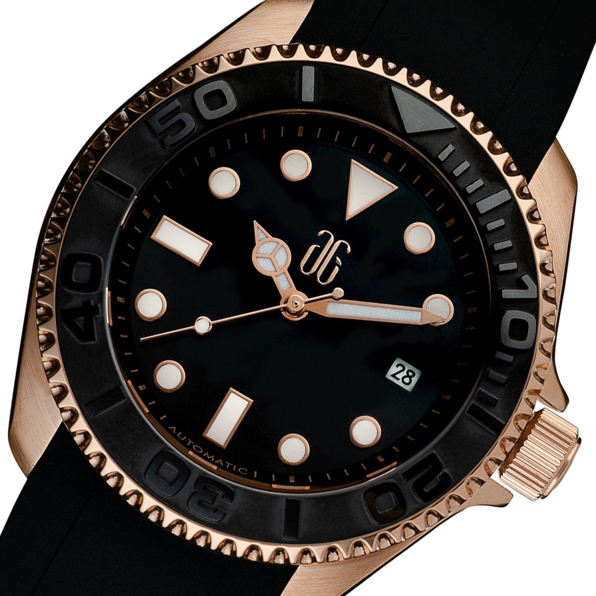 ARIES GOLD G 9040 RGYM-BKRG AG Collective Automatic Watch with Sapphire Glass For Men
