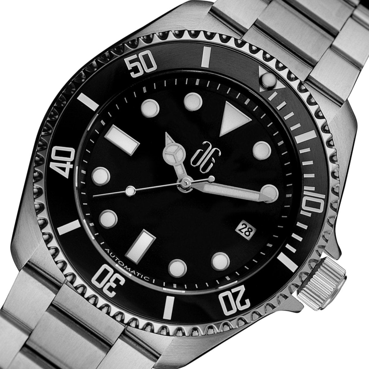 ARIES GOLD G 9040 SBK-BK AG Collective Automatic Watch with Sapphire Glass For Men