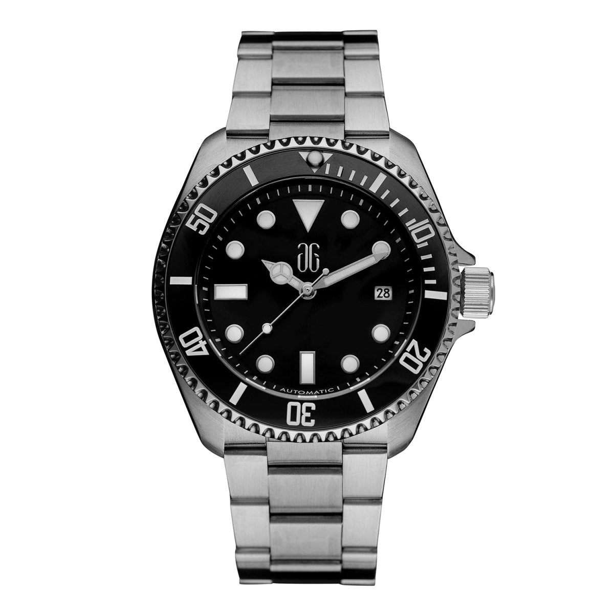 ARIES GOLD G 9040 SBK-BK AG Collective Automatic Watch with Sapphire Glass For Men